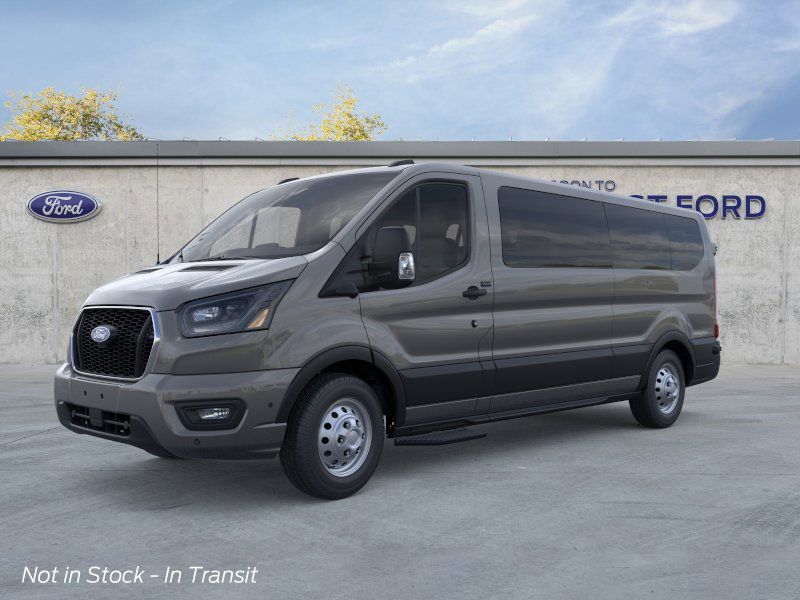 Gray 2026 Ford Transit Passenger Van
