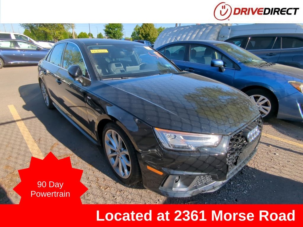 Black Metallic 2019 Audi A4 quattro Premium Plus 45 TFSI Sedan All-Wheel Drive 7-Speed Automatic