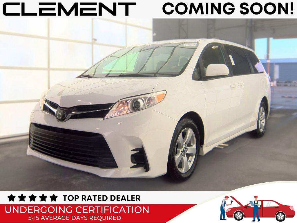 Super White 2020 Toyota Sienna Minivan Front-Wheel Drive 8-Speed Automatic