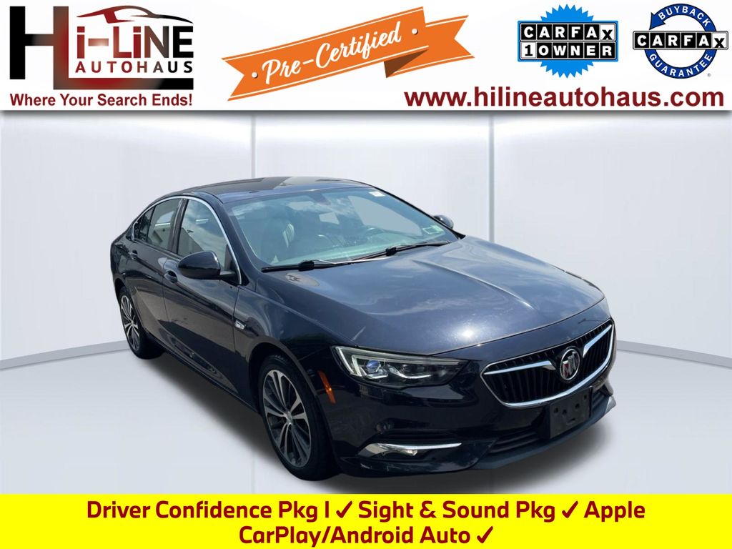 Dark Moon Blue Metallic 2019 Buick Regal Sportback Sedan Front-Wheel Drive 9-Speed Automatic