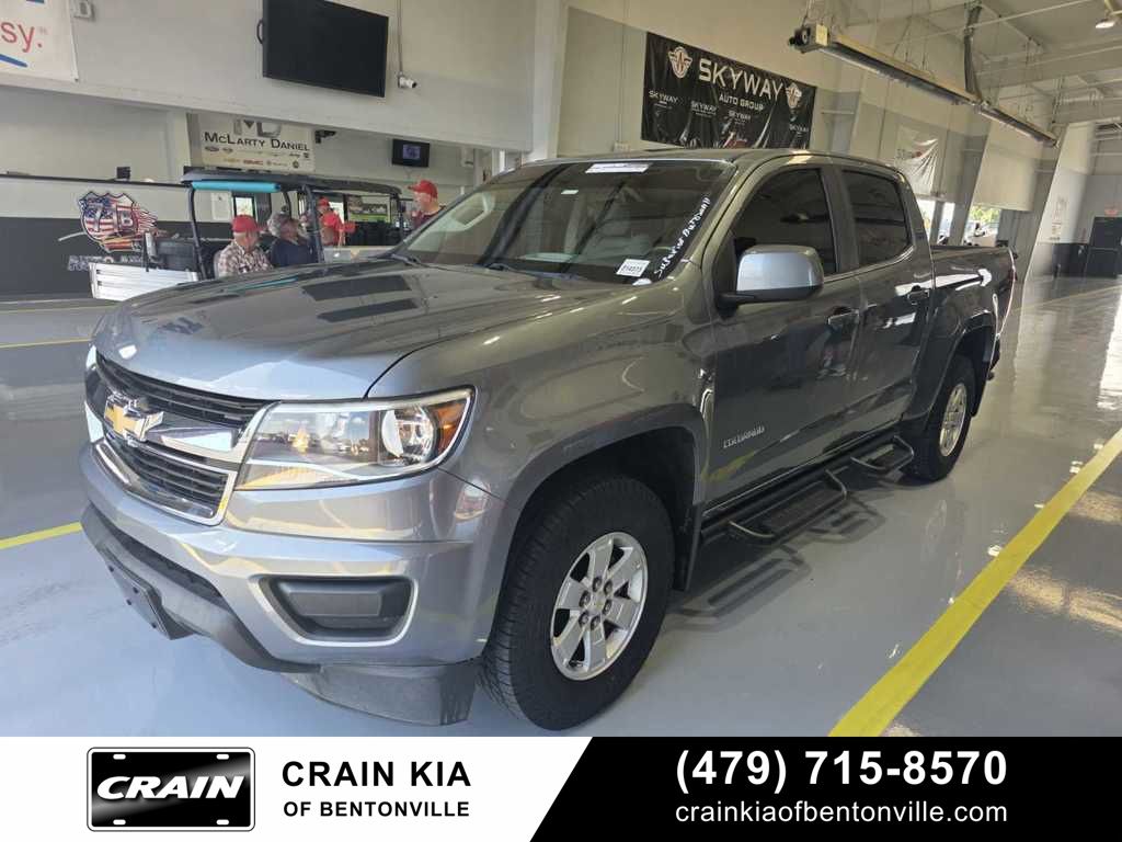 Gray (Steel Metallic) 2020 Chevrolet Colorado Work Truck Crew Cab 4WD Pickup Truck Four-Wheel Drive 8-Speed Automatic