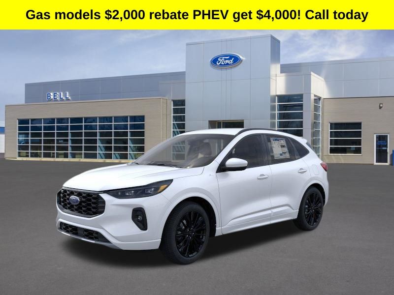 White Metallic 2026 Ford Escape Hybrid ST-Line Elite AWD SUV / Crossover All-Wheel Drive Continuously Variable Transmission