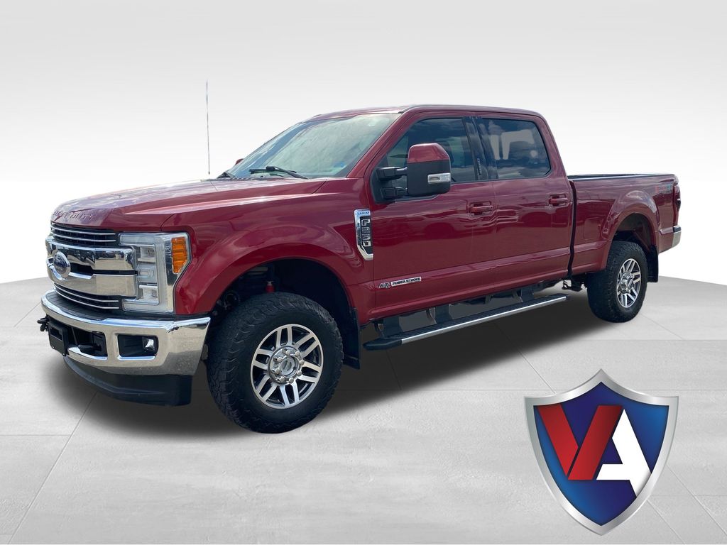 Ruby Red 2017 Ford F-250 Super Duty Lariat Crew Cab 4WD Pickup Truck Four-Wheel Drive 6-Speed Automatic