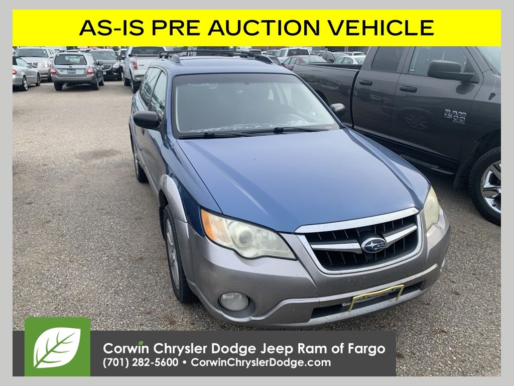 Blue 2008 Subaru Outback Wagon All-Wheel Drive 5-Speed Manual Overdrive
