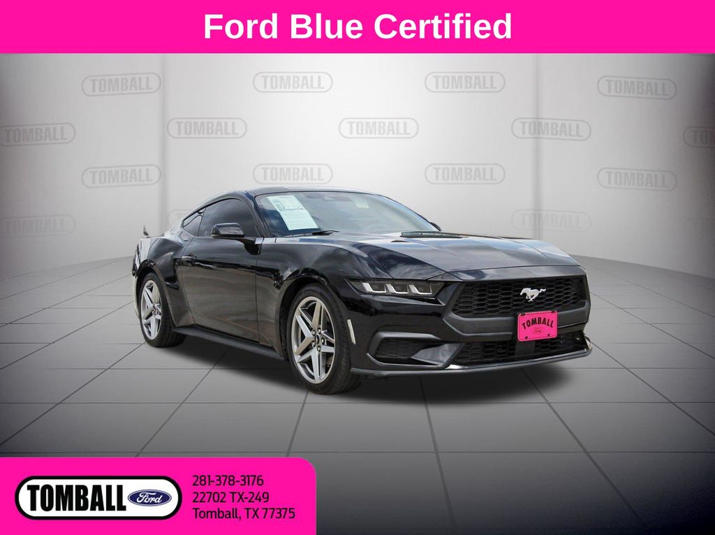 Shadow Black 2024 Ford Mustang Coupe Rear-Wheel Drive Automatic