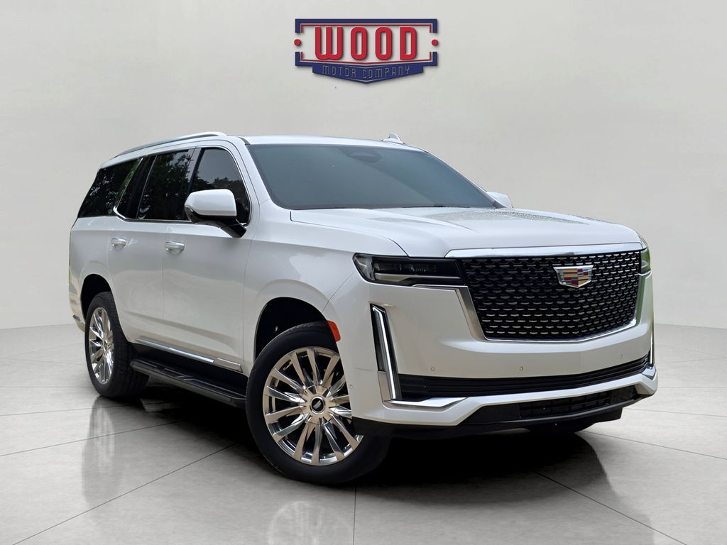 Crystal White Tricoat 2024 Cadillac Escalade SUV / Crossover Rear-Wheel Drive Automatic