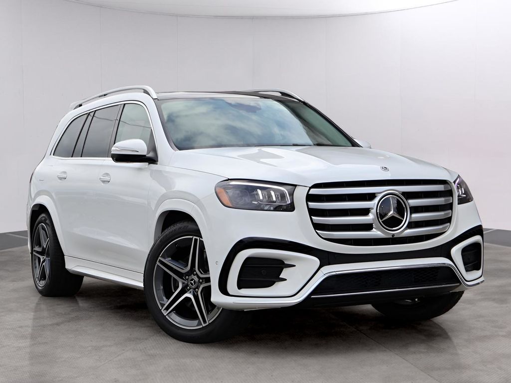 Polar White 2025 Mercedes-Benz GLS 450 4MATIC SUV / Crossover All-Wheel Drive 9-Speed Automatic