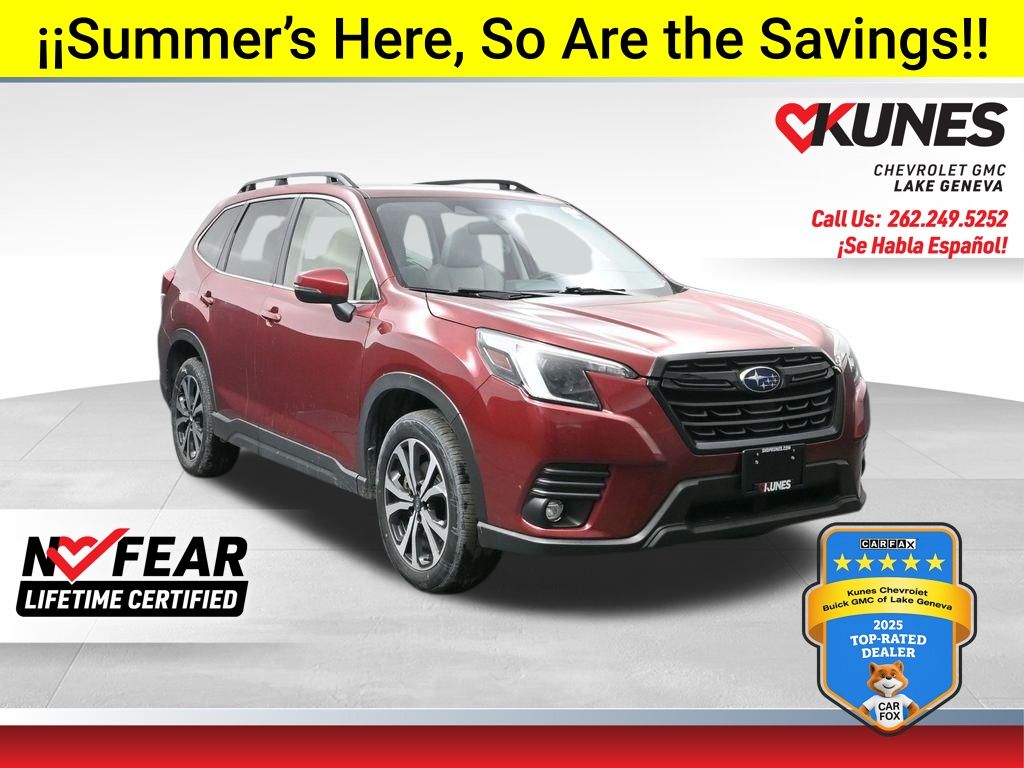 Crimson Red Pearl 2024 Subaru Forester Limited Crossover AWD SUV / Crossover All-Wheel Drive Continuously Variable Transmission