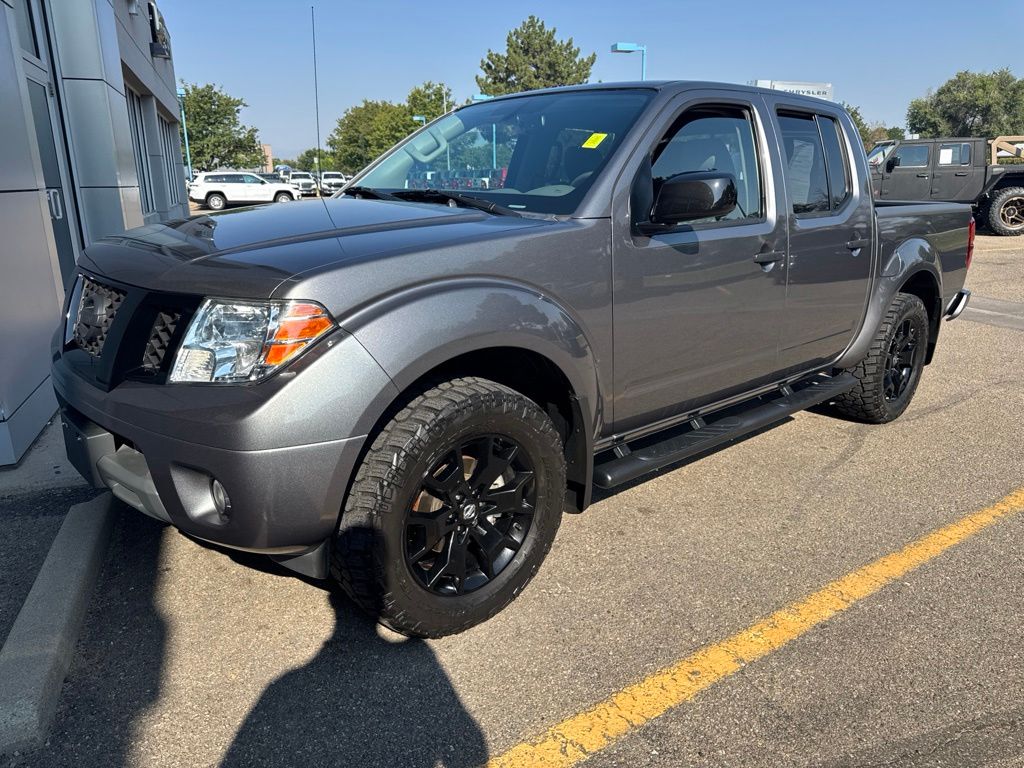Gray (Gun Metallic) 2021 Nissan Frontier Pickup Truck Four-Wheel Drive 9-Speed Automatic