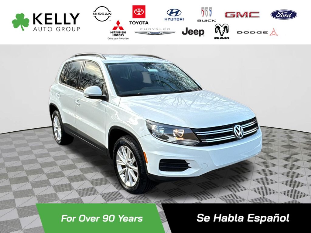 Pure White 2017 Volkswagen Tiguan S 4Motion SUV / Crossover All-Wheel Drive 6-Speed Automatic