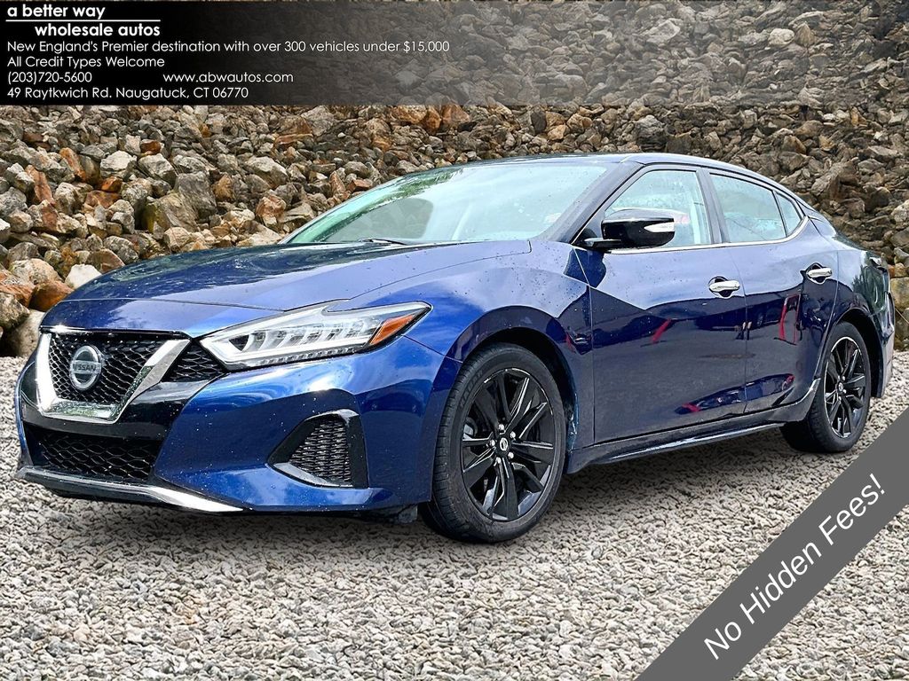 Deep Blue Pearl 2019 Nissan Maxima Sedan Front-Wheel Drive Continuously Variable Transmission