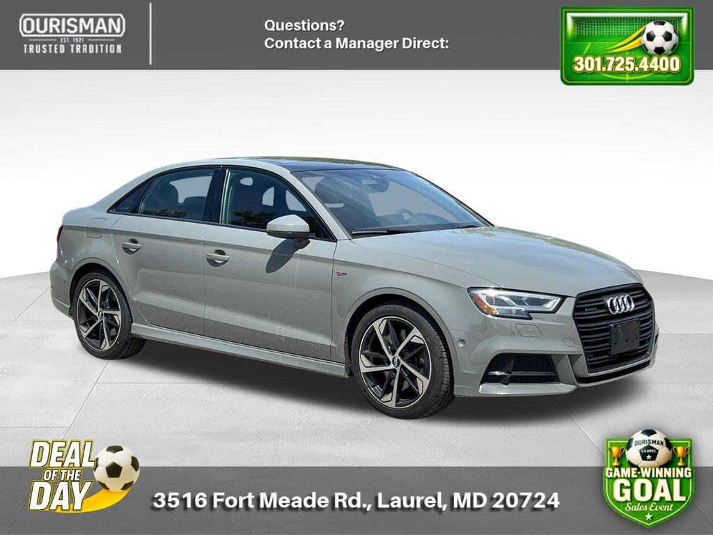 Ibis White 2020 Audi A3 45 TFSI quattro S Line Premium Plus Sedan AWD Sedan All-Wheel Drive 7-Speed Automatic