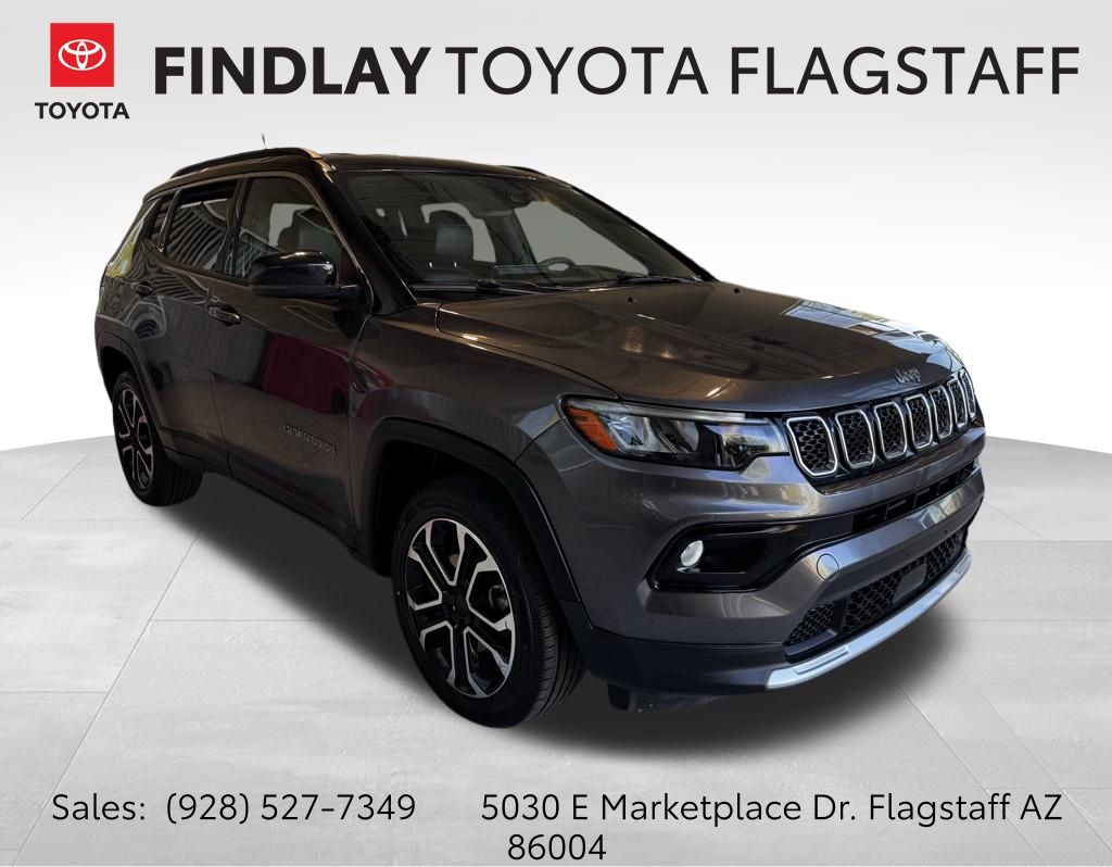 Gray (Granite Crystal Metallic Clearcoat) 2023 Jeep Compass Limited 4WD SUV / Crossover Four-Wheel Drive 8-Speed Automatic