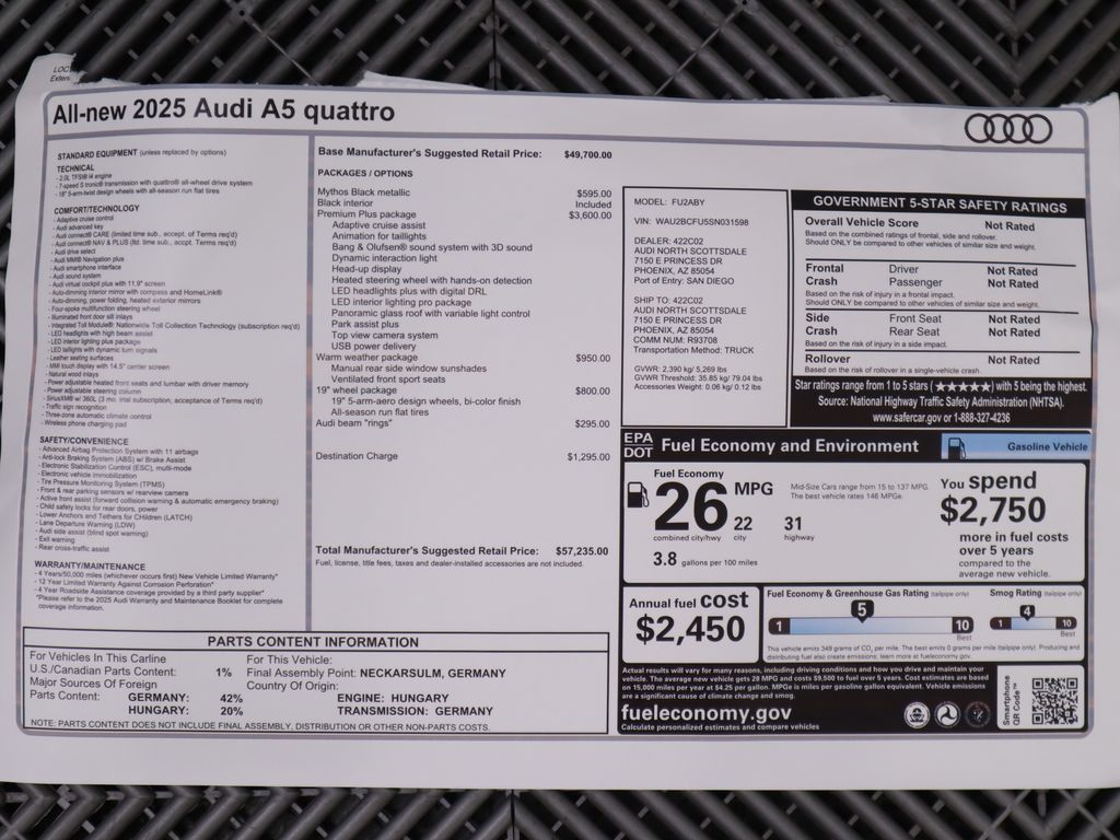 Thumbnail: 2025 Audi A5 - 9