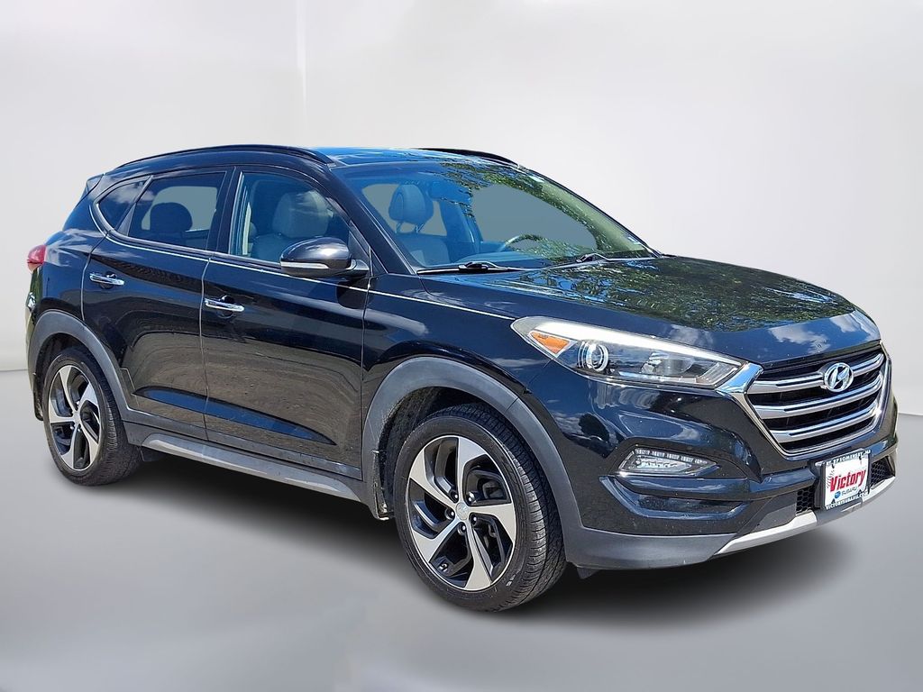 Black Noir Pearl 2017 Hyundai Tucson SUV / Crossover All-Wheel Drive 7-Speed Automatic