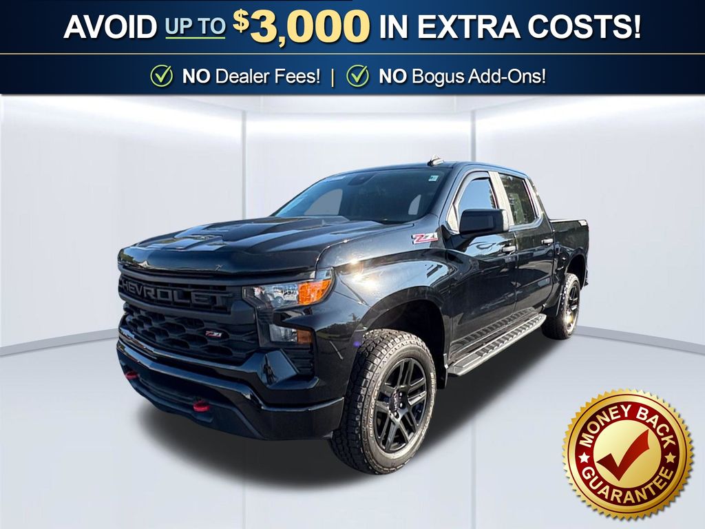 Black 2024 Chevrolet Silverado 1500 Pickup Truck Four-Wheel Drive 8-Speed Automatic