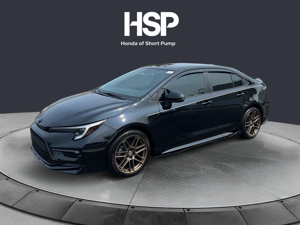 Midnight Black Metallic 2024 Toyota Corolla Sedan Front-Wheel Drive Continuously Variable Transmission