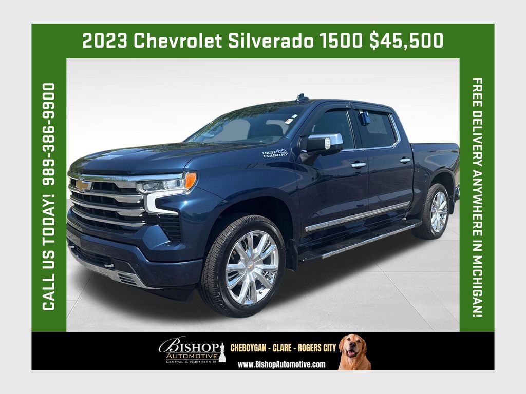 Northsky Blue Metallic 2023 Chevrolet Silverado 1500 Pickup Truck Four-Wheel Drive Automatic