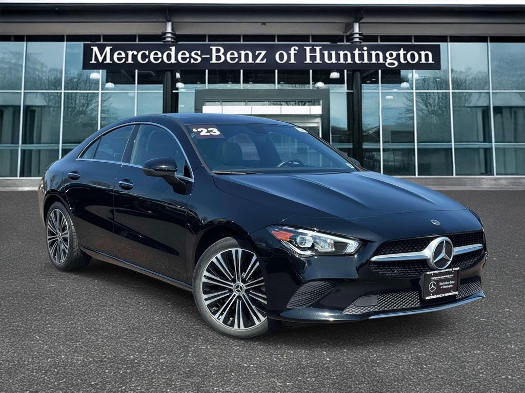 Night Black 2023 Mercedes-Benz CLA 250 4MATIC Coupe All-Wheel Drive 7-Speed Automatic