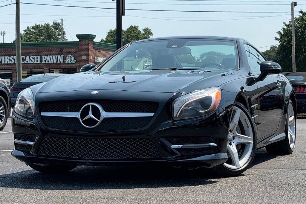 Black 2014 Mercedes-Benz SL-Class Convertible Rear-Wheel Drive 7-Speed Automatic