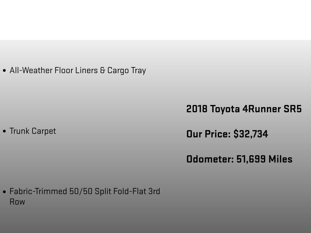 2018 Toyota 4Runner SR5 Blue at Rochrich Mazda