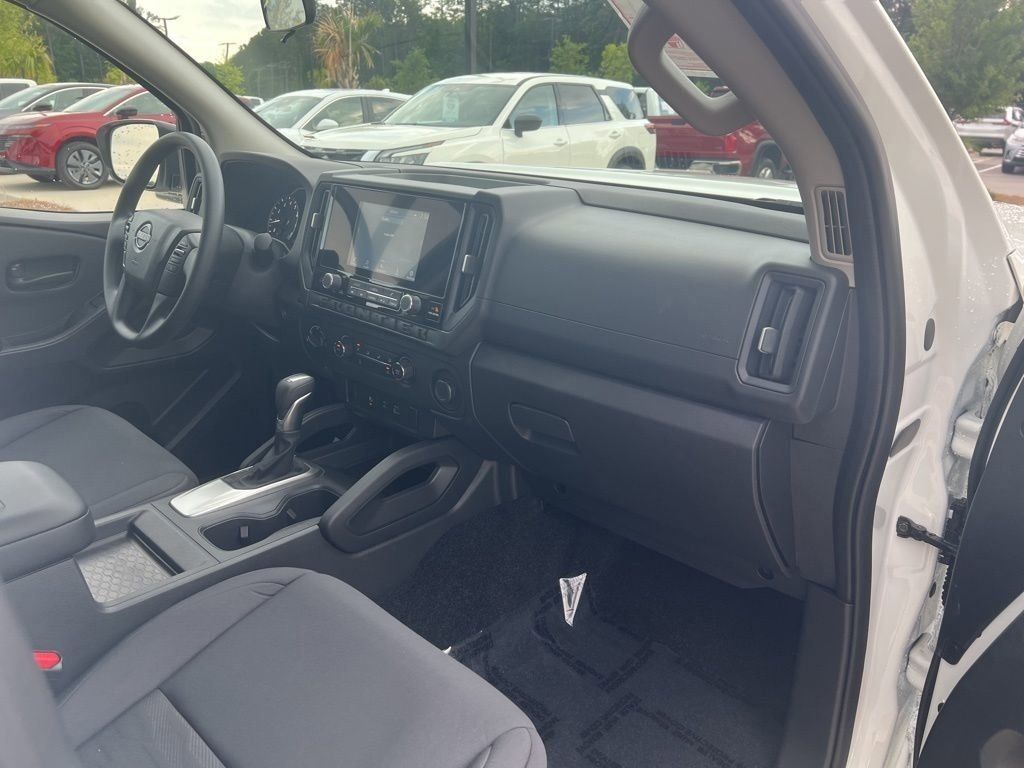 2025 Glacier White Nissan Frontier S 4X4 Truck
