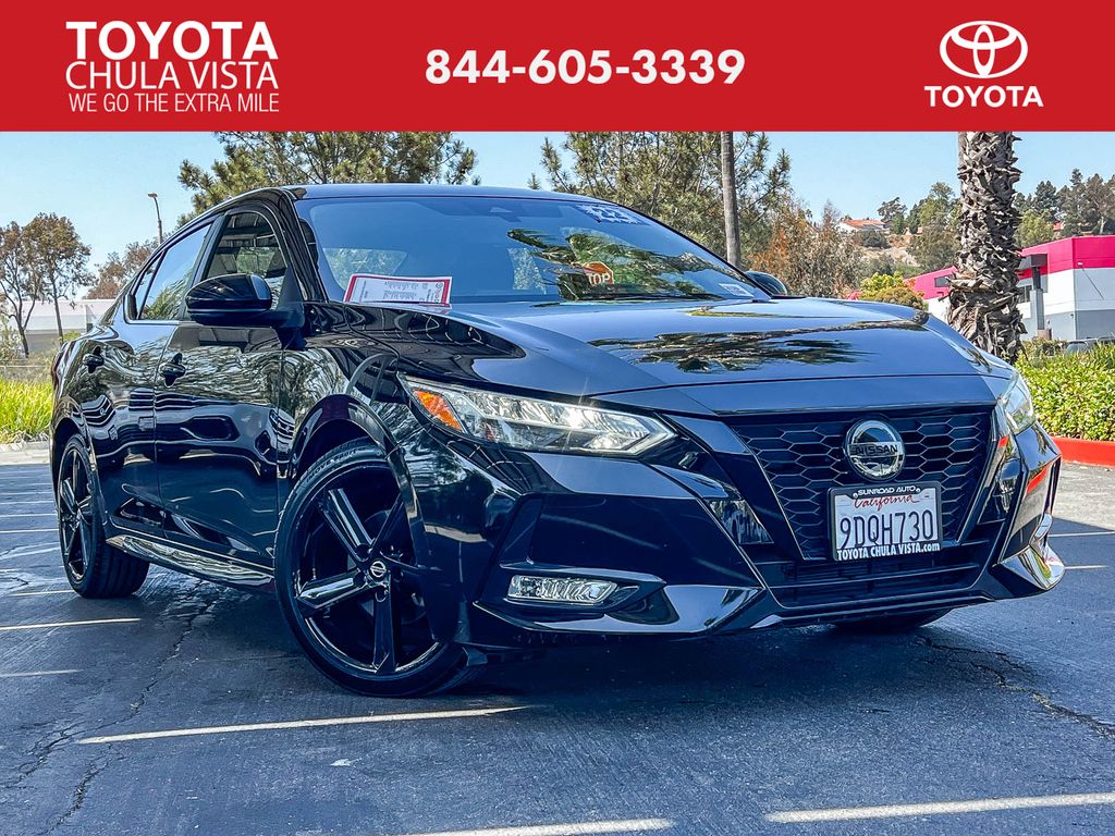 Super Black 2022 Nissan Sentra Sedan Front-Wheel Drive Continuously Variable Transmission