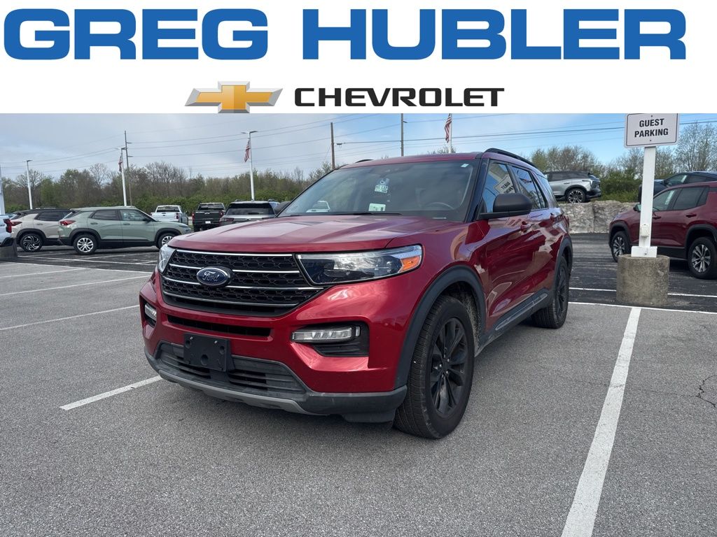 Red 2020 Ford Explorer XLT AWD SUV / Crossover All-Wheel Drive Automatic