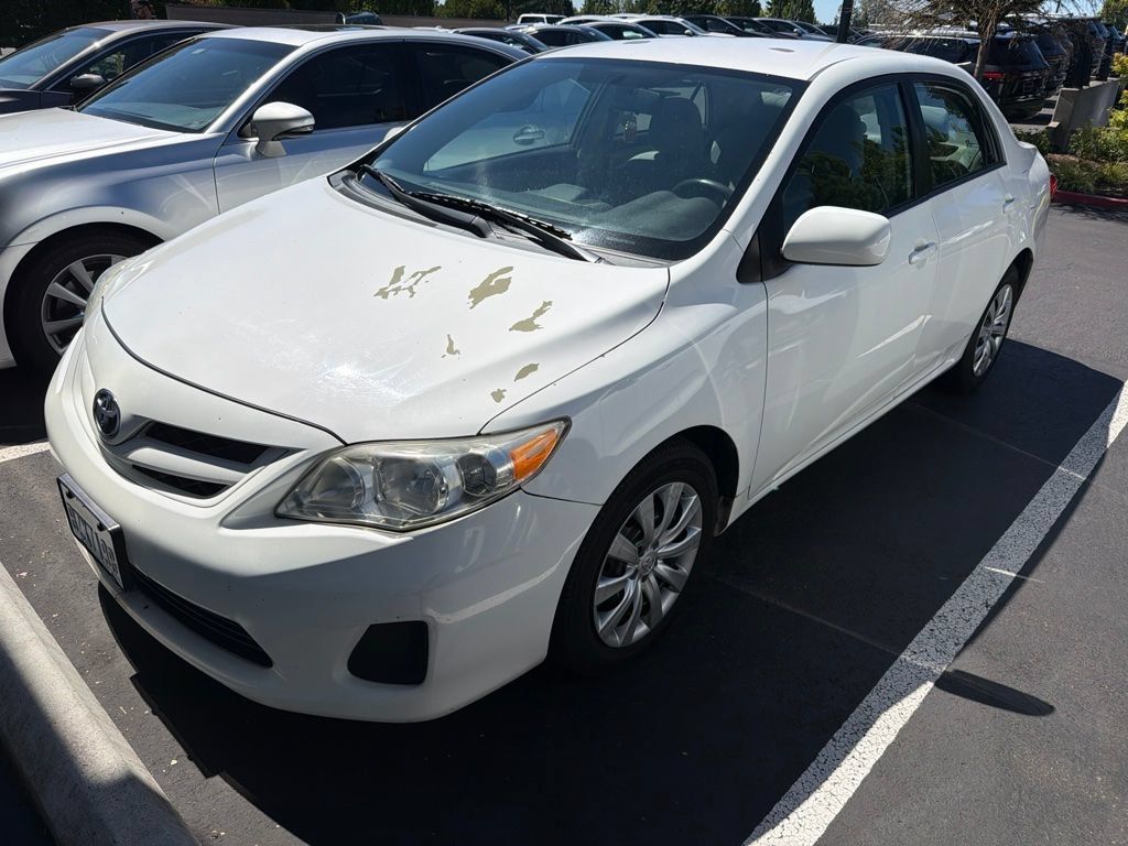 White 2012 Toyota Corolla Sedan Front-Wheel Drive 4-Speed Automatic