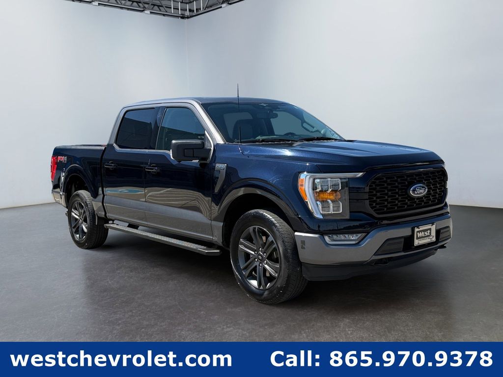 Antimatter Blue Metallic 2023 Ford F-150 Pickup Truck Four-Wheel Drive Automatic