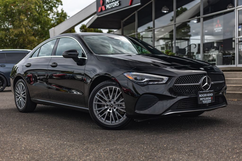 Night Black 2025 Mercedes-Benz CLA Coupe All-Wheel Drive 8-Speed Dual Clutch