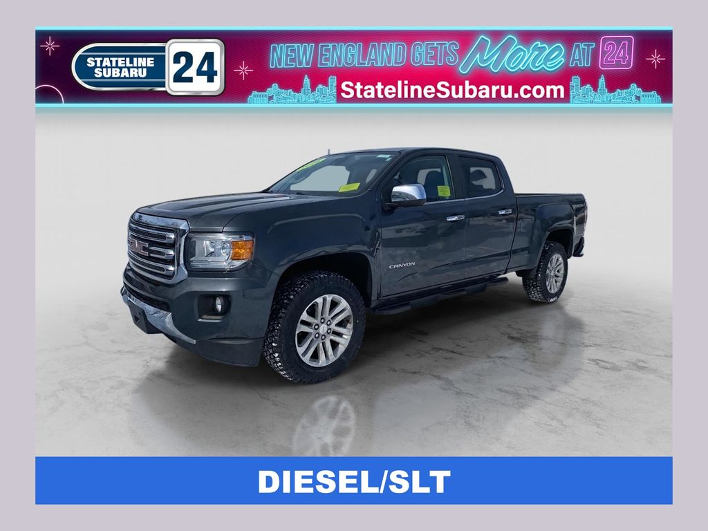Cyber Gray Metallic 2016 GMC Canyon SLT Crew Cab 4WD Pickup Truck Four-Wheel Drive 6-Speed Automatic