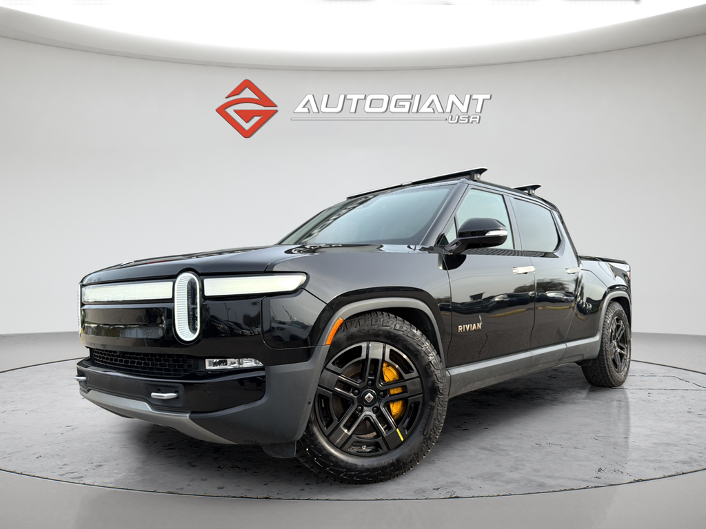 Black 2022 Rivian R1T Launch Edition Crew Cab AWD Pickup Truck All-Wheel Drive 1-Speed Automatic