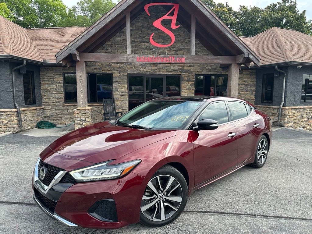 Carnelian Red Tintcoat 2019 Nissan Maxima Sedan Front-Wheel Drive Continuously Variable Transmission