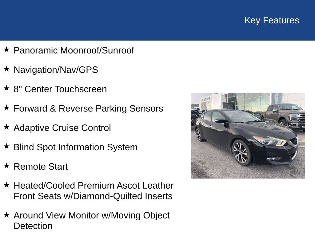 2017 Nissan Maxima Platinum