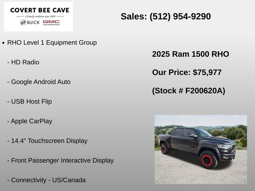 Used Car 2025 Ram 1500  Rho For Sale Under $80,000 In Austin, Texas