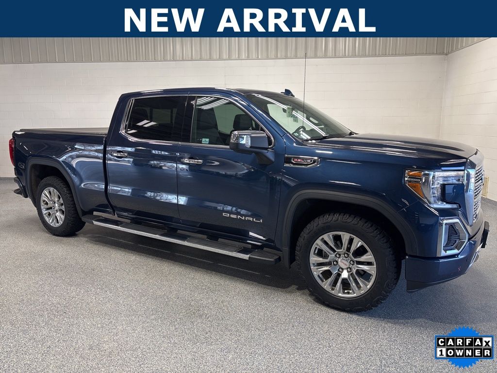 Pacific Blue Metallic 2020 GMC Sierra 1500 Denali Crew Cab 4WD Pickup Truck Four-Wheel Drive Automatic