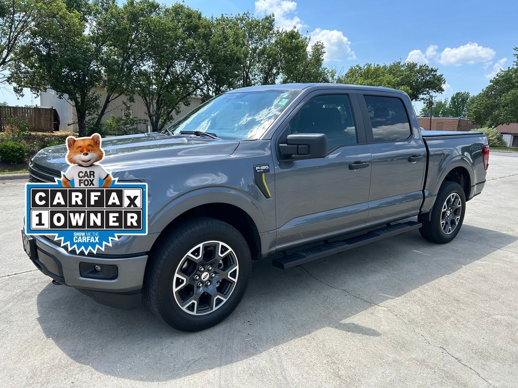 Gray Metallic 2024 Ford F-150 Pickup Truck Four-Wheel Drive Automatic
