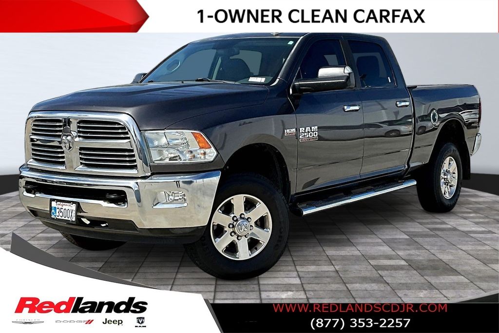 Gray (Granite Crystal Metallic Clearcoat) 2015 RAM 2500 Big Horn Crew Cab 4WD Pickup Truck Four-Wheel Drive 6-Speed Automatic