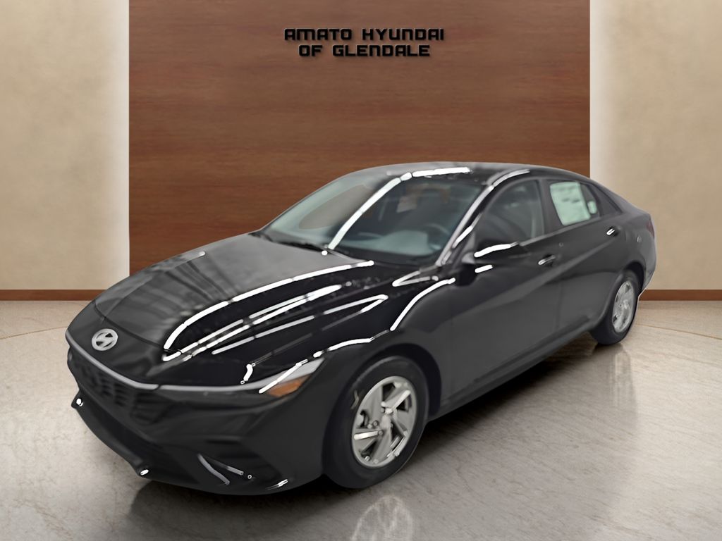 Abyss Black 2026 Hyundai Elantra Sedan Front-Wheel Drive Continuously Variable Transmission