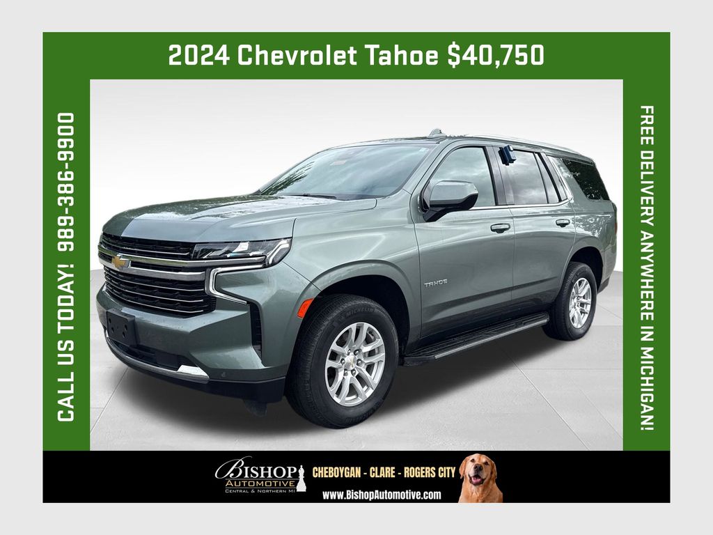 Silver Sage Metallic 2024 Chevrolet Tahoe SUV / Crossover Four-Wheel Drive