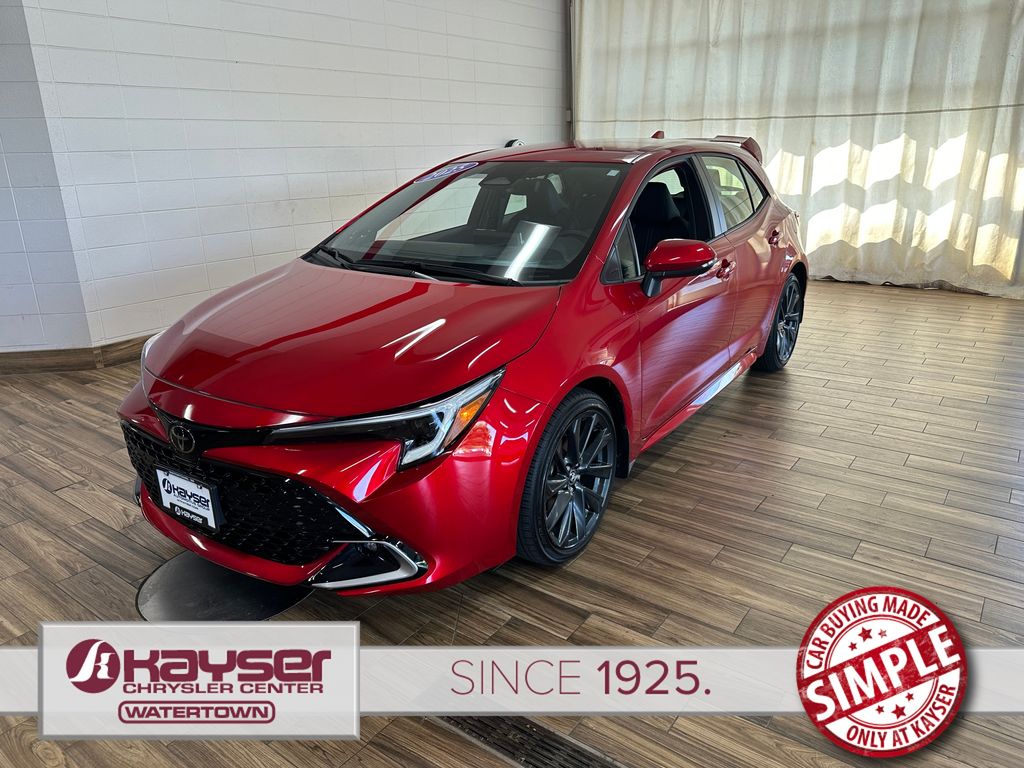Red 2025 Toyota Corolla Hatchback Hatchback Front-Wheel Drive Continuously Variable Transmission