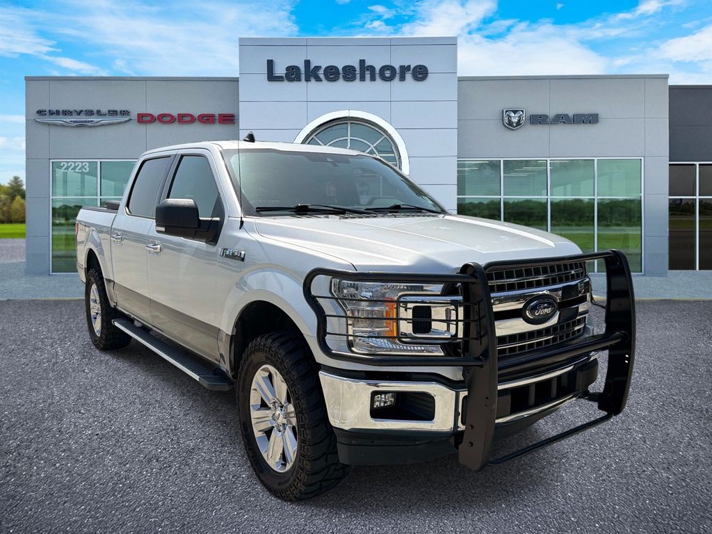 Silver 2019 Ford F-150 Pickup Truck Four-Wheel Drive Automatic