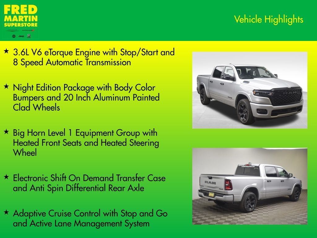 new 2026 Ram 1500 car, priced at $50,380