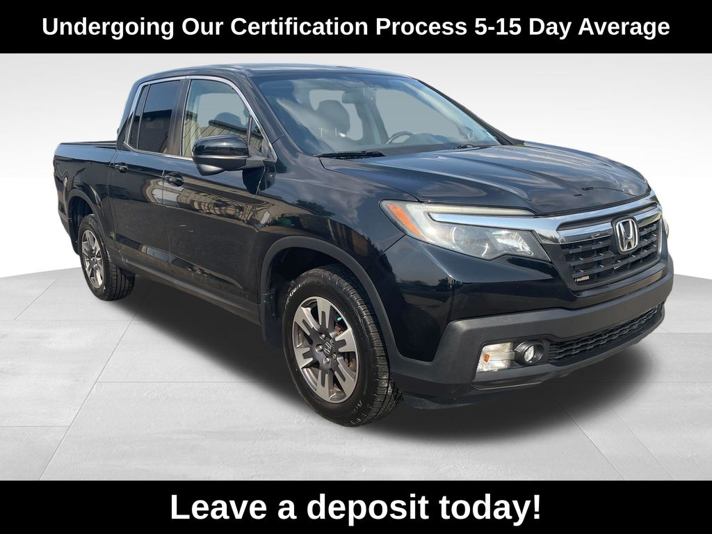 Crystal Black Pearl 2017 Honda Ridgeline Pickup Truck All-Wheel Drive 6-Speed Automatic