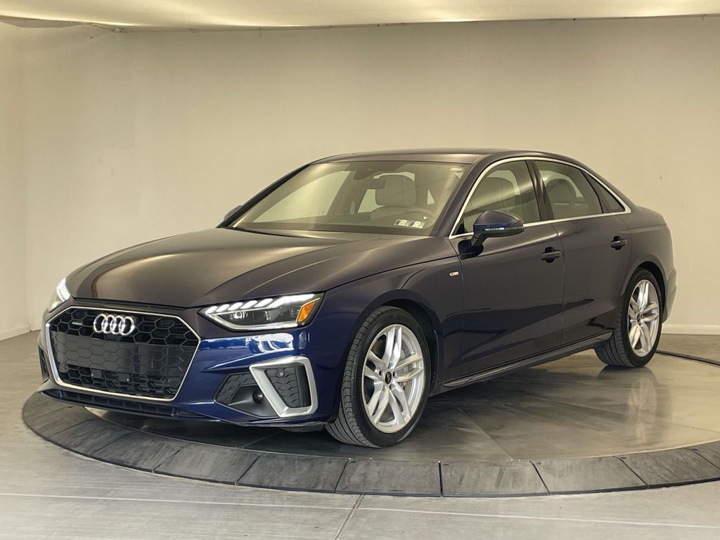 Navarra Blue Metallic 2023 Audi A4 Sedan All-Wheel Drive 7-Speed Automatic