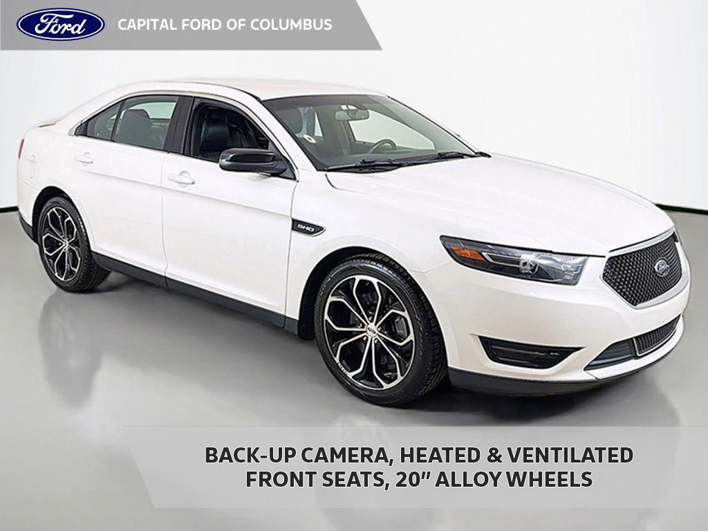White Platinum Metallic Tri-Coat 2016 Ford Taurus SHO AWD Sedan All-Wheel Drive 6-Speed Automatic