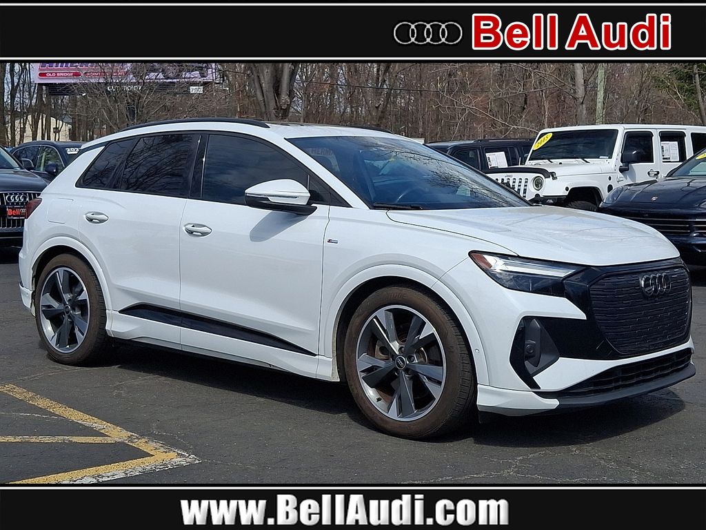 Glacier White Metallic 2023 Audi Q4 e-tron quattro Premium Plus 50 SUV / Crossover All-Wheel Drive Automatic