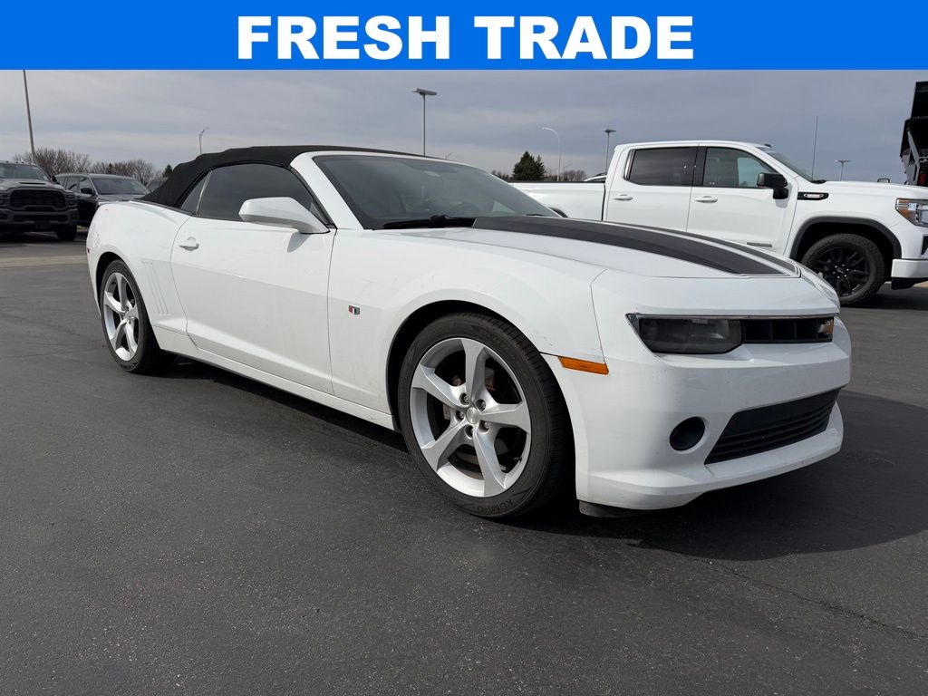 Summit White 2015 Chevrolet Camaro 2LT Convertible RWD Convertible Rear-Wheel Drive 6-Speed Automatic