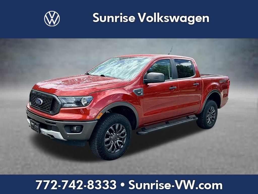 Chili Pepper Red 2019 Ford Ranger Pickup Truck Four-Wheel Drive Automatic